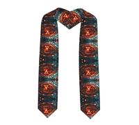 WZYCWB Mantello da laurea stampato con simboli misteriosi (182,9 cm), regalo di laurea, pieno di senso cerimoniale,