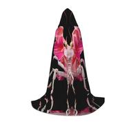 WZYCWB Mantide religiosa orchidea L fantasia mantello con cappuccio costume cosplay - accessori per feste in costume