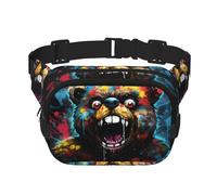 WZYCWB Marsupio sportivo a bocca aperta, borsa a tracolla alla moda e alla moda, piccola borsa da viaggio leggera