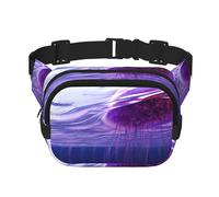 WZYCWB Marsupio sportivo con meduse oceaniche, borsa a tracolla alla moda e alla moda, piccola borsa da viaggio leggera