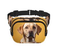 WZYCWB Marsupio sportivo con ritratto di cane labrador, borsa a tracolla alla moda e alla moda, piccola borsa da viaggio leggera