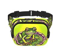 WZYCWB Marsupio sportivo Frog in a Pond, borsa a tracolla alla moda e alla moda, piccola borsa da viaggio leggera