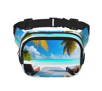WZYCWB Marsupio sportivo per vacanze alle Maldive, borsa a tracolla alla moda e alla moda, piccola borsa da viaggio leggera