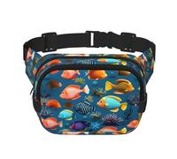 WZYCWB Marsupio sportivo Submarine Reef Fish, alla moda e alla moda, borsa a tracolla leggera da viaggio piccola