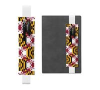 WZYCWB Maryland - Segnalibro regolabile con bandiera dello Stato, in pelle, perfetto per il rientro a scuola, regalo di Natale, segnalibro in pelle, portapenne