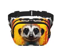 WZYCWB Meerkat - Marsupio sportivo, alla moda e alla moda, borsa a tracolla, leggera, piccola borsa da viaggio