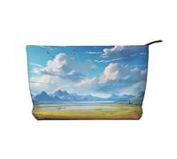 WZYCWB Meravigliosa borsa per cosmetici stampata su strada, perfetta per viaggi di lavoro e viaggi., Prateria spalancata., Taglia unica