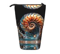 WZYCWB Meraviglioso portapenne retrattile con stampa a conchiglia, adatto per l'uso come semplice borsa per cosmetici, portafoglio, ecc.