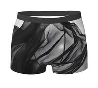 WZYCWB Mercury Veil Boxer da uomo (S-XXL) - tessuto elastico leggero, traspirante, assorbe il sudore, free stretch, nero, XX-Large