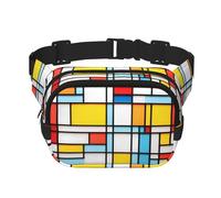 WZYCWB Mismatched Boxes - Marsupio sportivo, alla moda e alla moda, borsa a tracolla leggera, piccola borsa da viaggio