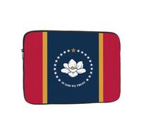 WZYCWB Mississippi State Flag 12 pollici stampato laptop Sleeve per 10 - 17 pollici laptop, perfetto sia per il lavoro che per il tempo libero.