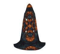 WZYCWB Modello antico elemento stampato S Wizard Cape, costume da festa a tema, mantello cosplay per adulti e adolescenti, taglie S, M, L