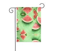 WZYCWB Molti pezzi di anguria bandiere da giardino - 30,5 x 45,7 cm, bandiere decorative da giardino da appendere