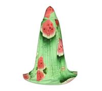 WZYCWB Molti pezzi di anguria L stampato giovane mantello con cappuccio perfetto per maghi e costumi di ruolo (S-L)