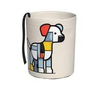 WZYCWB Mondrian - Pattumiera pieghevole per auto, motivo: astrattismo di piccoli animali, accessorio per auto, adatto per viaggi, SUV, camion, berlina