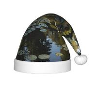 WZYCWB Monet's Garden Patterns Fun Christmas Party Hat - Cappello decorativo per feste di classe e attività