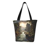 WZYCWB Montagne e fiumi Borsa a tracolla alla moda, borsa a tracolla da donna, adatta per lo shopping o i viaggi del fine settimana