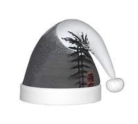 WZYCWB Moon Pine Tree Cappelli di Natale stampati per bambini, graziosi cappelli a punta, decorazioni per feste di Natale e regali per riunioni di famiglia
