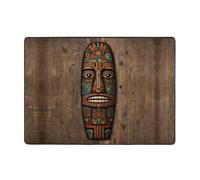 WZYCWB Morbido tappeto a pelo corto con stampa totem primitiva Totem, 203,2 x 147,3 cm, soffice e confortevole per salotti, camere da letto, uffici e balconi.