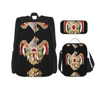 WZYCWB Mountain Eagle Campus Life Backpack Set (3 pezzi) - Zaino per la scuola + astuccio + borsa per il pranzo, soddisfa tutte le esigenze quotidiane degli studenti