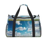 WZYCWB mulini a vento Borsa da viaggio portatile borsa da fine settimana borsa fitness yoga adatta per fitness e altri scenari, Mulini a vento, Taglia unica