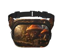 WZYCWB Mushroom World - Marsupio sportivo, alla moda e alla moda, borsa leggera da viaggio piccola