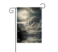 WZYCWB Onde alte. Bandiere decorative da giardino stampate, piccole bandiere impermeabili per esterni, decorazione per atmosfera festiva