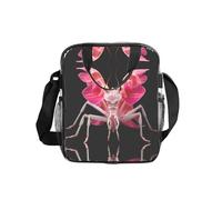 WZYCWB Orchid Praying Mantis Borsa a tracolla trasparente con cerniera e tracolla per donne uomini lavoro shopping