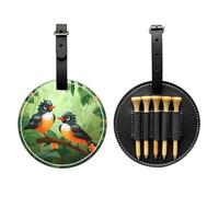 WZYCWB Oriole in Love - Borsa portaoggetti per tee da golf, con stampa speciale, design portatile con fibbia da appendere