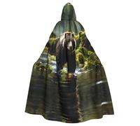 WZYCWB orso marrone balzo mantello palla fantasia, adulto esteso mago veste, costume in maschera, vestito da festa a tema carnevale