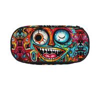 WZYCWB ostentatious Scrawl - Astuccio portamatite di grande capacità, multifunzione, portatile e resistente, per ufficio e scuola, Nero , Taglia unica, Beauty Case