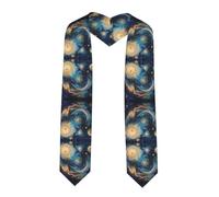 WZYCWB Painting Planet - Mantello da laurea stampato (182,9 cm), regalo di laurea, pieno di senso cerimoniale,