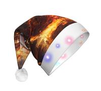 WZYCWB Pallacanestro sul fuoco e fiamma dell'acqua che spruzza il cappello adulto del partito del LED, decorazione della festa di festa