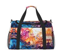 WZYCWB Panda cubs in the forest Borsa da viaggio portatile borsa da weekend borsa fitness yoga borsa adatta per fitness e altri scenari, Marmorizzazione multicolore, Taglia unica