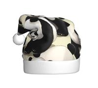 WZYCWB Panda giganti che fanno una passeggiata I cappelli di Natale per adulti e i cappelli stampati sono perfetti per Natale di Capodanno e feste in famiglia