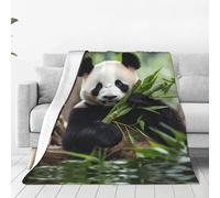 WZYCWB Panda in Bamboo Forest - Coperta in micropile isolante, resistente, per aria condizionata, letto, cinema, divano, soggiorno, viaggio, 203 x 152 cm