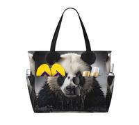 WZYCWB Panda in the water Borsa da viaggio stampata per nuoto e fitness/shopping al supermercato/vacanza al mare