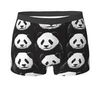 WZYCWB Panda Pareto Chart Boxer da uomo (S-XXL) - tessuto elastico leggero, traspirante, assorbe il sudore, free stretch, Nero, M