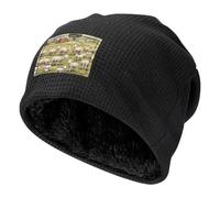 WZYCWB Pasture Sheep Prints - Cappellino da sci invernale da uomo e da donna, foderato in pile, colore: nero, Nero , Taglia unica