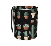 WZYCWB Pattumiera a forma di cactus in vaso, da appendere, pratico e comodo, adatto per diversi modelli di auto, fornisce spazio ideale per riporre oggetti