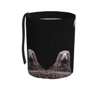 WZYCWB Pattumiera da appendere per auto, con aquila, pratica e comoda, adatta per diversi modelli di auto, offre spazio ideale per riporre oggetti