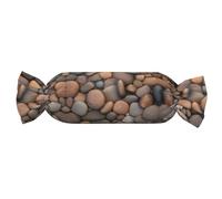 WZYCWB Pebbles in The Beach Candy Cuscino cilindrico cilindrico Comfort Roll Pillow Travel Neck Pillow Cuscino tubolare adatto per testa, collo e schiena supporto