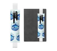 WZYCWB Piccoli astucci per matite con diario di nuoto balena, portapenne in PVC e portapenne con elastici e segnalibri sono le migliori scelte regalo.