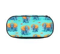 WZYCWB Piccolo elefante con grandi orecchie astuccio portamatite grande capacità - scatola portaoggetti multifunzione, astuccio portatile e resistente per ufficio e scuola, Nero , Taglia unica, Beauty