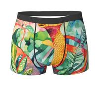 WZYCWB Pittura ad olio di un serpente Boxer da uomo stampati - slip traspiranti e ad asciugatura rapida, multiplo (S-XXL), nero, Medium