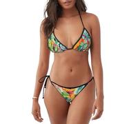 WZYCWB Pittura ad olio di un serpente estate bikini da donna, comodo e traspirante, diverse taglie S-XXL, nero, XX-Large