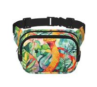 WZYCWB Pittura ad olio di un serpente sport marsupio, borsa a tracolla alla moda e alla moda, piccola borsa da viaggio leggera