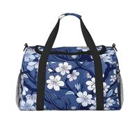 WZYCWB piumaggio Borsa da viaggio portatile borsa da fine settimana borsa fitness yoga adatta per fitness e altri scenari, Motivo fiore di prugna, Taglia unica