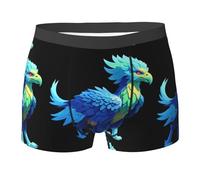 WZYCWB Pixel Griffin - Boxer da uomo con stampa, traspirante e ad asciugatura rapida, multiplo (S-XXL), Nero, S