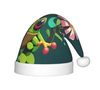 WZYCWB Pixel Wind Tree Frog Patterns Fun Christmas Party Hat Class Party Activity Holiday Christmas Decoration Hat